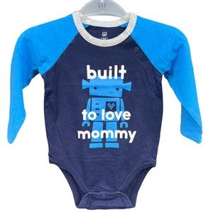 ⭐️⭐️⭐️3 for$12⭐️⭐️⭐️Baby Gap Long Sleeve Bodysuit Uniform Blue Size 18-24 months
